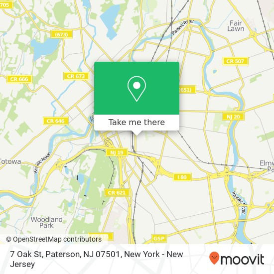 7 Oak St, Paterson, NJ 07501 map