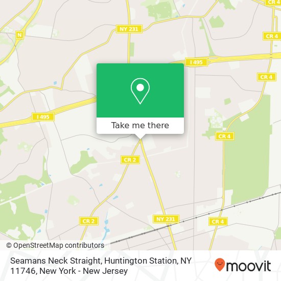 Mapa de Seamans Neck Straight, Huntington Station, NY 11746