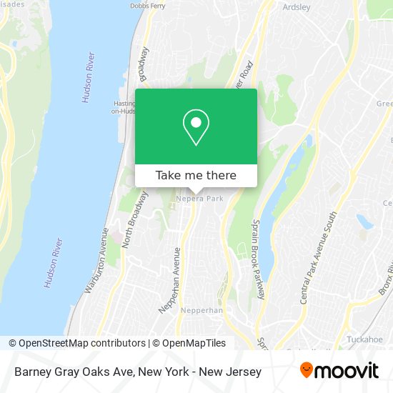 Barney Gray Oaks Ave map