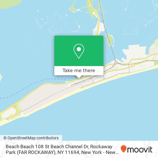 Beach Beach 108 St Beach Channel Dr, Rockaway Park (FAR ROCKAWAY), NY 11694 map