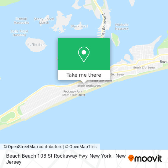 Mapa de Beach Beach 108 St Rockaway Fwy