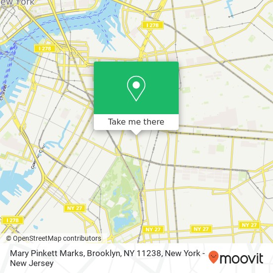 Mary Pinkett Marks, Brooklyn, NY 11238 map