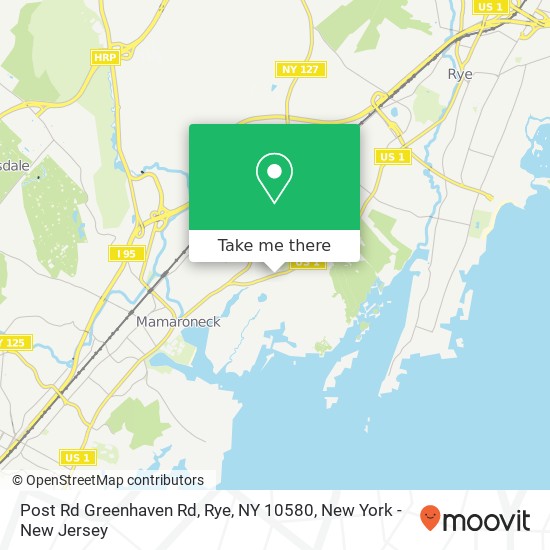 Mapa de Post Rd Greenhaven Rd, Rye, NY 10580