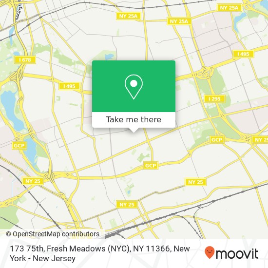 173 75th, Fresh Meadows (NYC), NY 11366 map