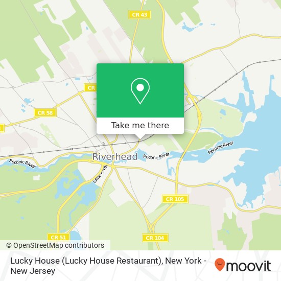 Mapa de Lucky House (Lucky House Restaurant)