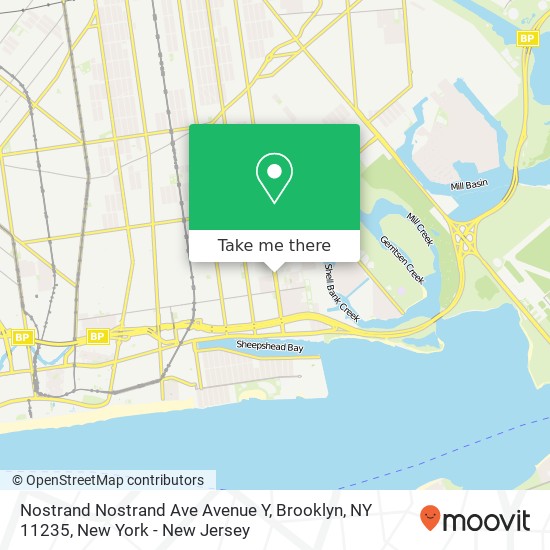 Mapa de Nostrand Nostrand Ave Avenue Y, Brooklyn, NY 11235