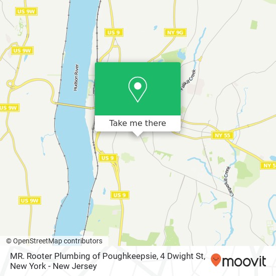 Mapa de MR. Rooter Plumbing of Poughkeepsie, 4 Dwight St