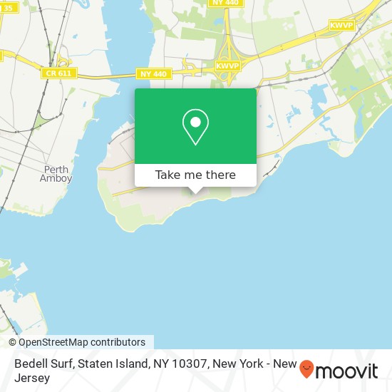 Mapa de Bedell Surf, Staten Island, NY 10307