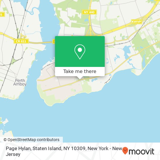 Mapa de Page Hylan, Staten Island, NY 10309