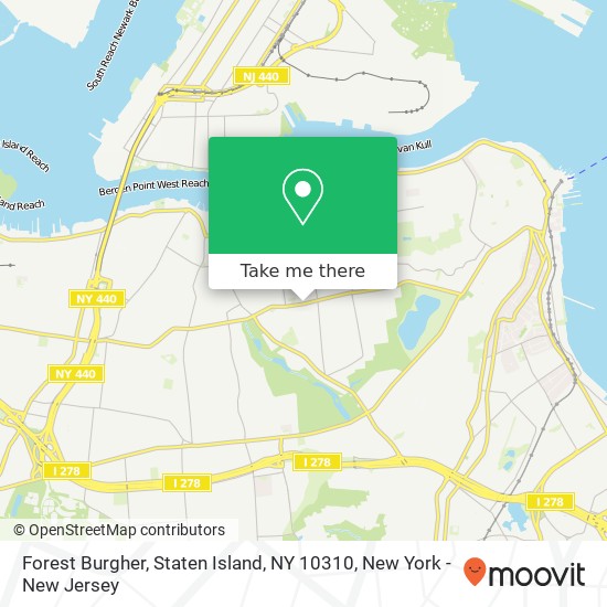 Mapa de Forest Burgher, Staten Island, NY 10310