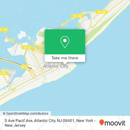 S Ave Pacif Ave, Atlantic City, NJ 08401 map