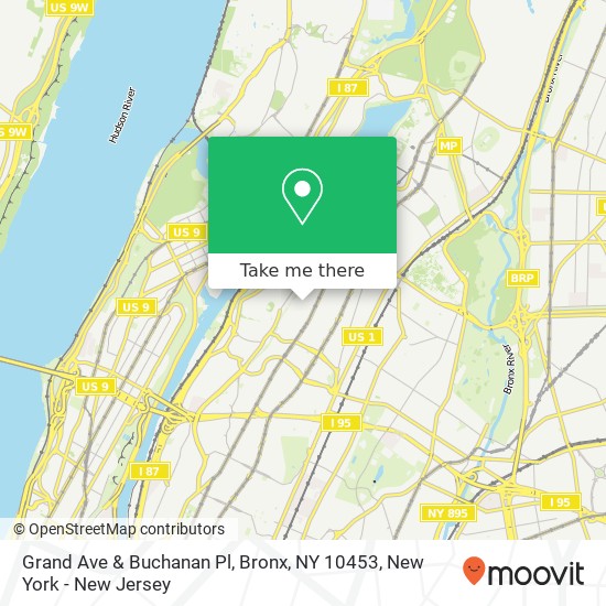 Grand Ave & Buchanan Pl, Bronx, NY 10453 map