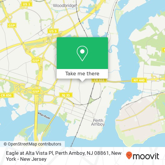 Eagle at Alta Vista Pl, Perth Amboy, NJ 08861 map