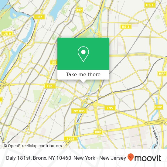 Daly 181st, Bronx, NY 10460 map