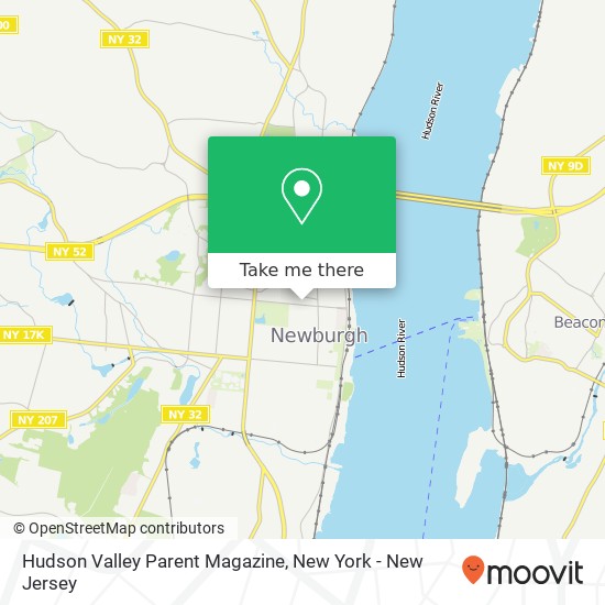 Hudson Valley Parent Magazine map