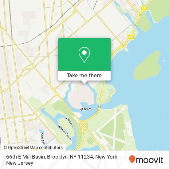 66th E Mill Basin, Brooklyn, NY 11234 map