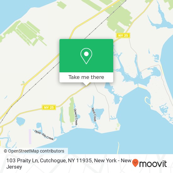 103 Praity Ln, Cutchogue, NY 11935 map