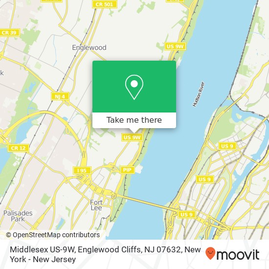 Middlesex US-9W, Englewood Cliffs, NJ 07632 map