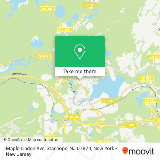 Maple Linden Ave, Stanhope, NJ 07874 map