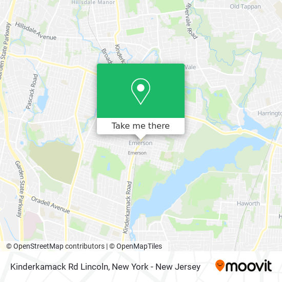 Mapa de Kinderkamack Rd Lincoln