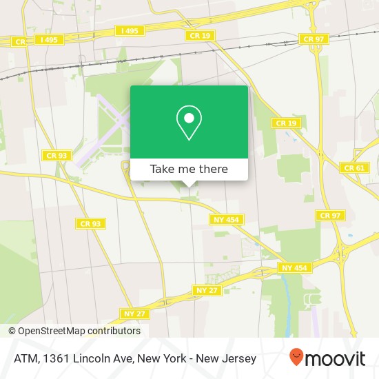 Mapa de ATM, 1361 Lincoln Ave