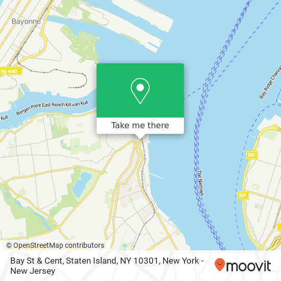 Mapa de Bay St & Cent, Staten Island, NY 10301