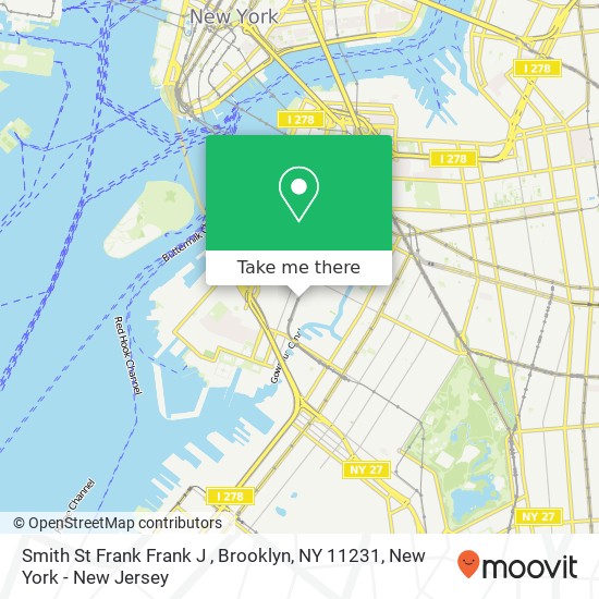 Mapa de Smith St Frank Frank J , Brooklyn, NY 11231