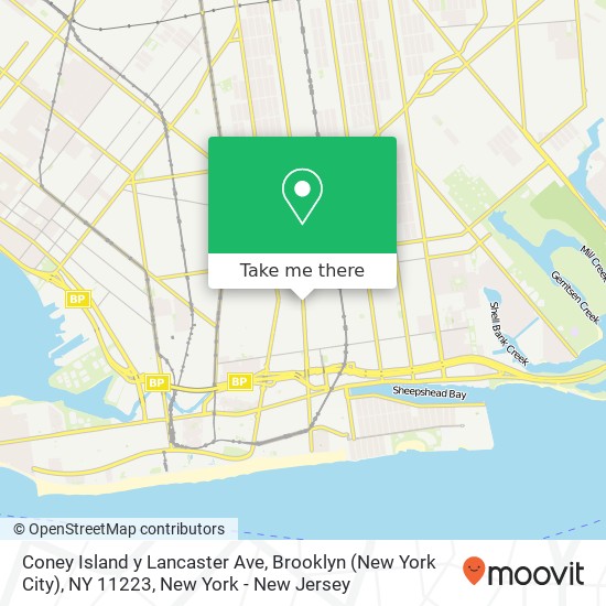 Coney Island y Lancaster Ave, Brooklyn (New York City), NY 11223 map