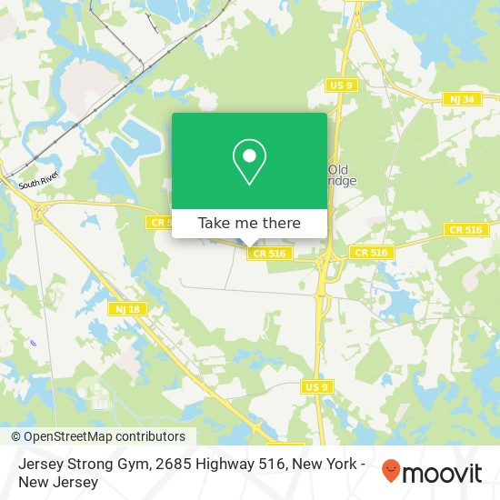 Jersey Strong Gym, 2685 Highway 516 map