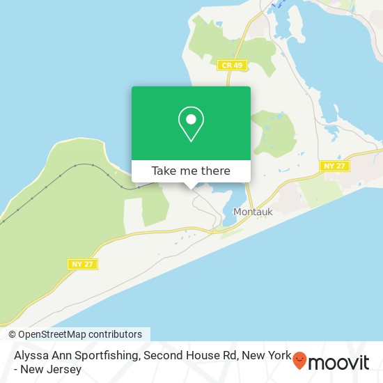 Alyssa Ann Sportfishing, Second House Rd map