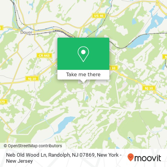Neb Old Wood Ln, Randolph, NJ 07869 map
