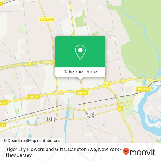 Tiger Lily Flowers and Gifts, Carleton Ave map