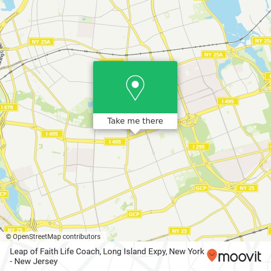 Leap of Faith Life Coach, Long Island Expy map