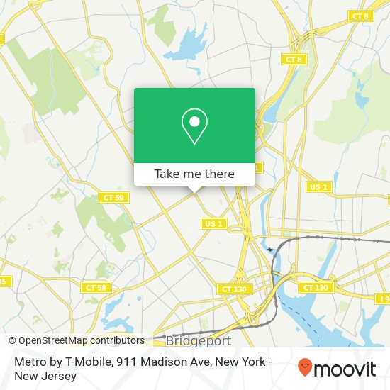 Mapa de Metro by T-Mobile, 911 Madison Ave