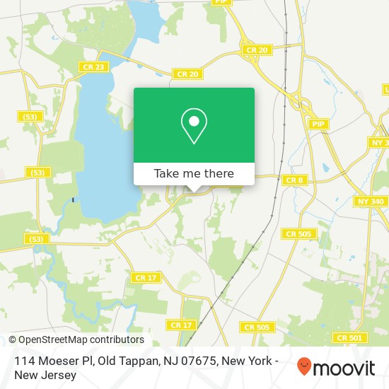 114 Moeser Pl, Old Tappan, NJ 07675 map