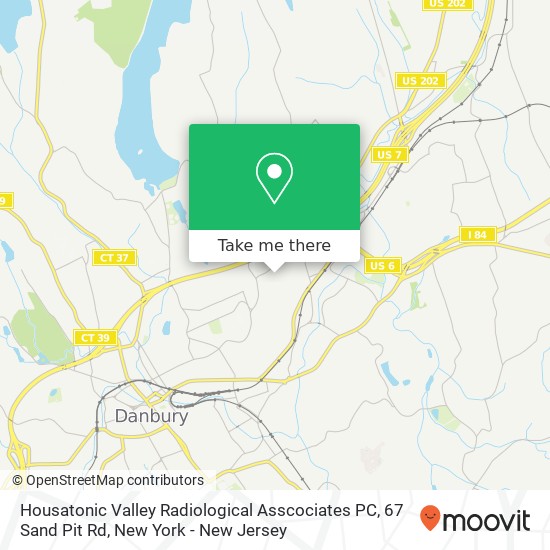 Mapa de Housatonic Valley Radiological Asscociates PC, 67 Sand Pit Rd