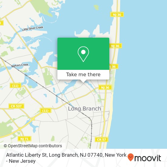 Mapa de Atlantic Liberty St, Long Branch, NJ 07740