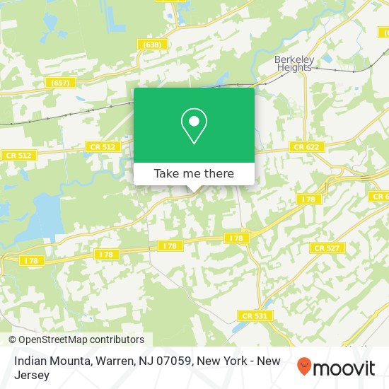 Indian Mounta, Warren, NJ 07059 map