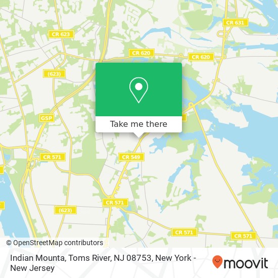 Indian Mounta, Toms River, NJ 08753 map