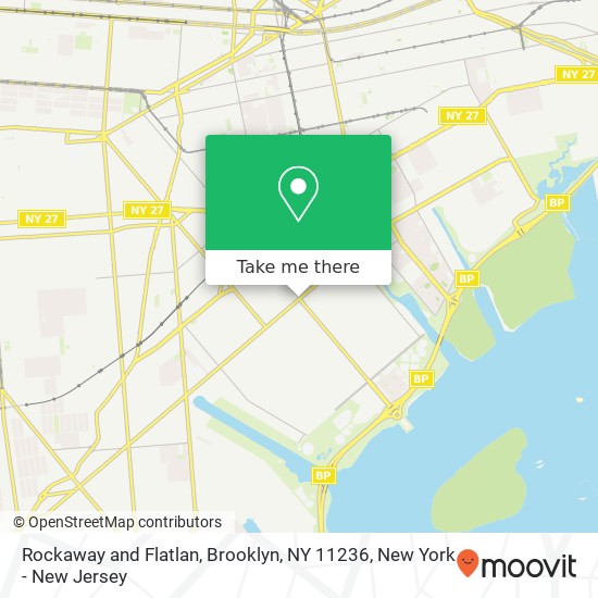 Rockaway and Flatlan, Brooklyn, NY 11236 map