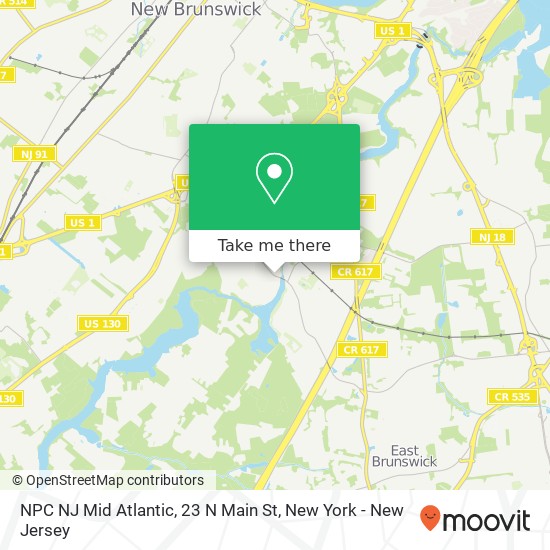 NPC NJ Mid Atlantic, 23 N Main St map