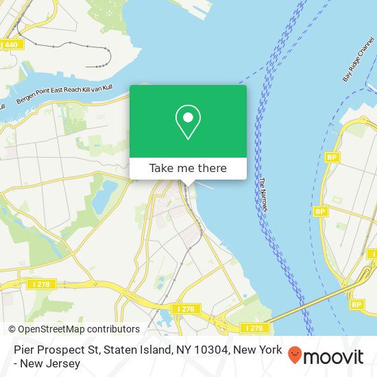 Mapa de Pier Prospect St, Staten Island, NY 10304