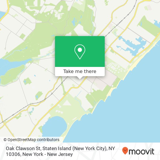 Oak Clawson St, Staten Island (New York City), NY 10306 map