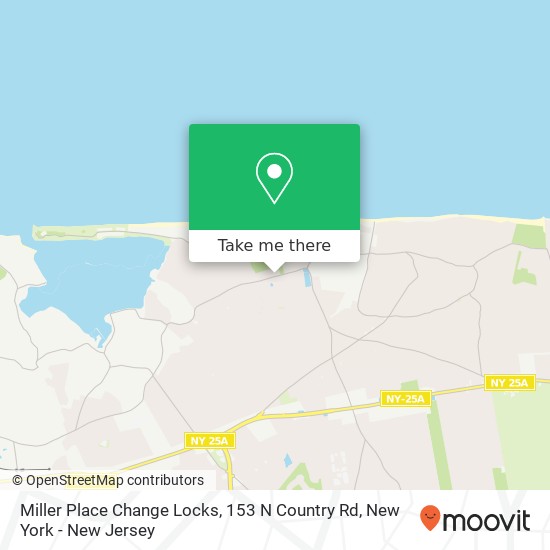 Mapa de Miller Place Change Locks, 153 N Country Rd