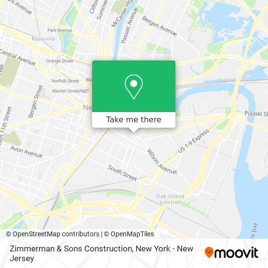 Zimmerman & Sons Construction map
