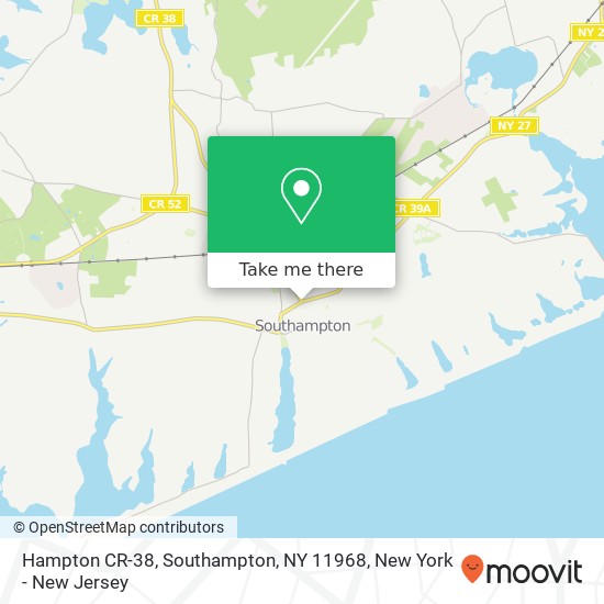Hampton CR-38, Southampton, NY 11968 map
