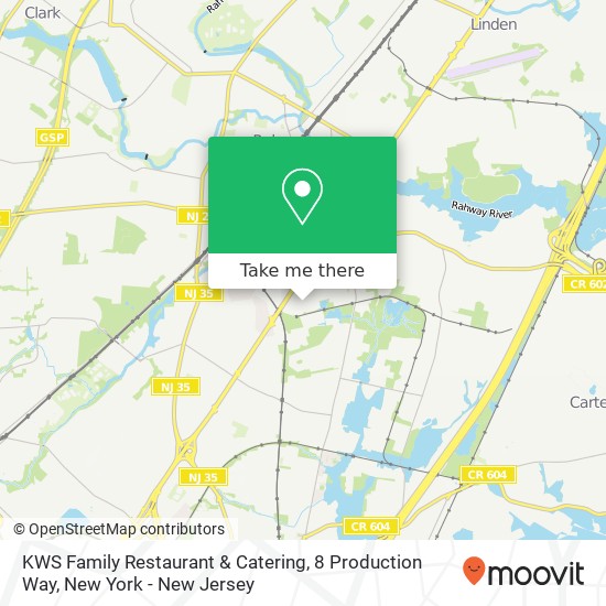 KWS Family Restaurant & Catering, 8 Production Way map