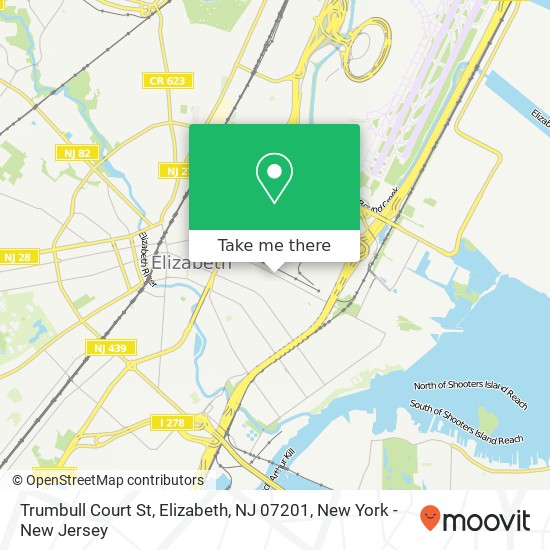 Trumbull Court St, Elizabeth, NJ 07201 map