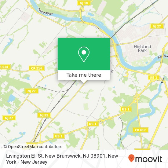 Livingston Ell St, New Brunswick, NJ 08901 map