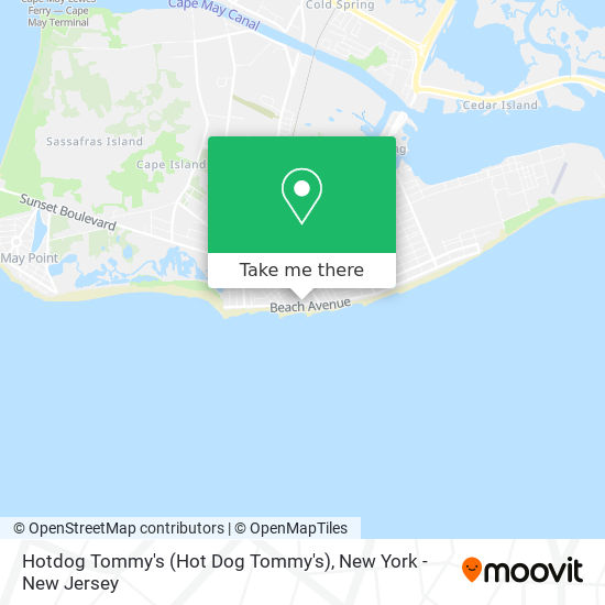 Hotdog Tommy's (Hot Dog Tommy's) map